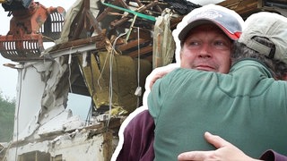 Ein Dorf baut auf: Peter Schnitzler muss mit ansehen, wie sein Hiotel in Dernau abgerisssen wird