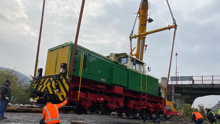 Historische Diesellok kehrt nach 36 Jahren zurück ins Brohltal.
