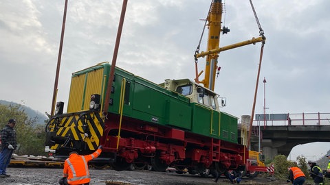 Historische Diesellok kehrt nach 36 Jahren zurück ins Brohltal.