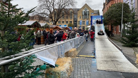 Rutschbahn auf dem Weihnachtsmarkt in Boppard