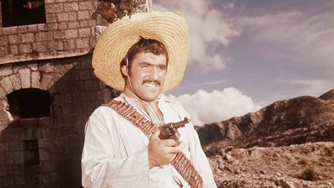 Spielte oft den Bösewicht: Mario Adorf als El Diabolo in "Fahrt zur Hölle" (1969)