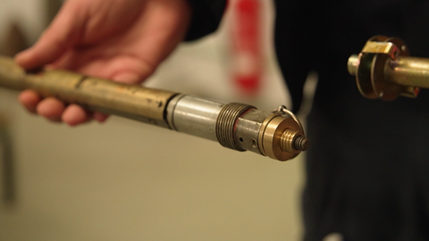 Britischer Langzeitzünder aus dem zweiten Weltkrieg.