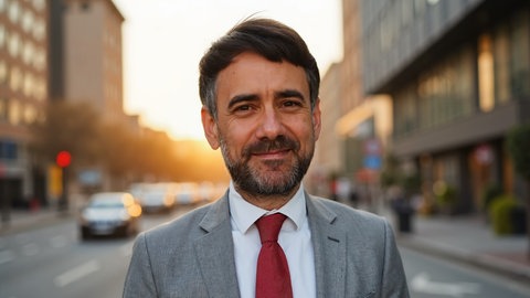 David Dasbach von die PARTEI ist Kandidat für die OB Wahl in Koblenz 2025.