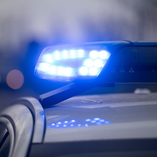 Blaulicht auf Polizeiauto - die Polizei sucht ein Geschwisterpaar aus dem Westerwald.