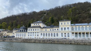 Das historische Kursaalgebäude in Bad Ems - es wird in Zukunft mit heißem Thermalwasser geheizt.