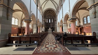 Die Rosenkranzkirche in Bad Neuenahr nach ihrer flutbedingten Sanierung.