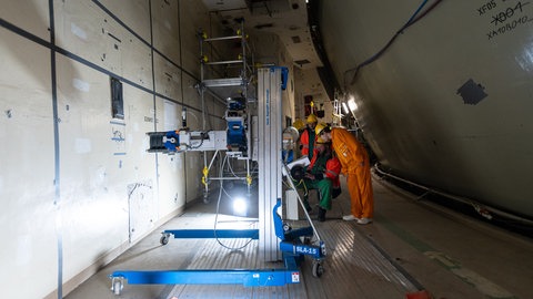 Betonprüfung im ehemaligen Kernkraftwerk Mühlheim-Kärlich