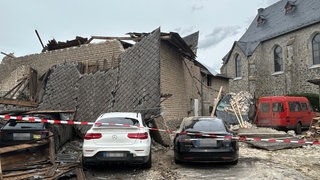 In Boden hat der Tornado viele Häuser zerstört.