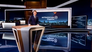 Symbolbild: Rudi Cerne im ZDF-Studio von Aktenzeichen XY