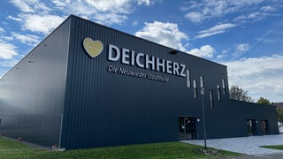 Die neue Interims-Stadthalle in Neuwied 