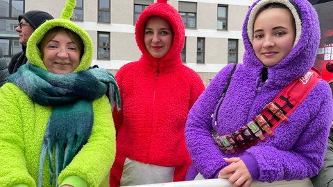 Fast alle Schaulustigen in Ludwigshafen kamen verkleidet