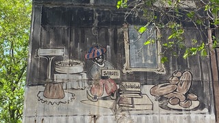 Sarotti-Mohr auf Bunker in Ludwigshafen Hemshof