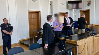 Der Angeklagte im Totschlag-Prozess im Landgericht Frankenthal