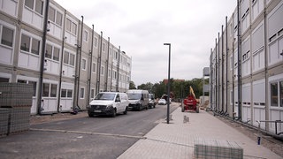 Größte Flüchtlingssiedlung der Stadt Ludwigshafen in der Bayreuther Straße