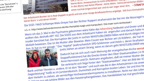 Ausschnitt von der Internetseite des Plakateklebers von Landau.