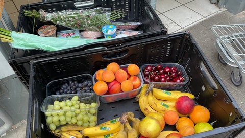 Lebensmittel bei der Tafel in Ludwigshafen