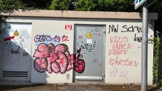 Antifa Graffiti auf Wand in Neustadt