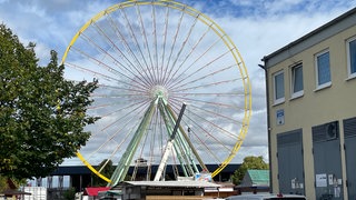 Das Riesenrad ist eine der bekanntesten Attraktivitäten des Wurstmarkts in Bad Dürkheim. Das Weinfest beginnt am 12. September 2025.