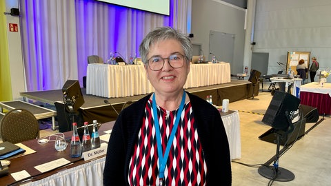 Ute Heintz ist in der Landessynodale und Presbyterin aus Schwegenheim.