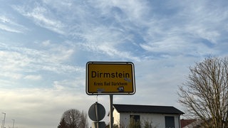 Ortseingang von Dirmstein bei Bad Dürkheim - Hier formiert sich Widerstand gegen Windräder, den auch die AfD für sich nutzt