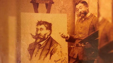 Zeichnungen des in Landau geborenen Karikaturisten Thomas Nast