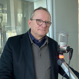 Ludwigshafens künftiger Oberbürgermeister Klaus Blettner zu Besuch im SWR-Studio Ludwigshafen