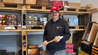Markus Hofacker ist Pyrotechniker aus Altrip 