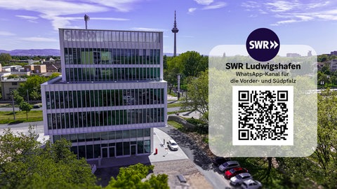 Der QR-Code für den WhatsApp-Kanal des SWR Studios Ludwigshafen.