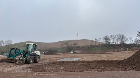 Baustelle der Landesgartenschau in Neustadt