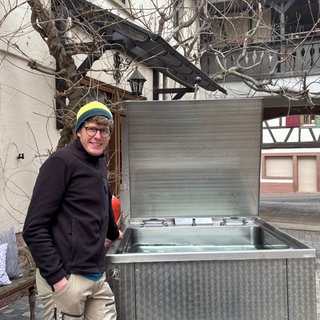 Ein Winzer in Ilbesheim bei Landau stellt Proxy-Wein her 