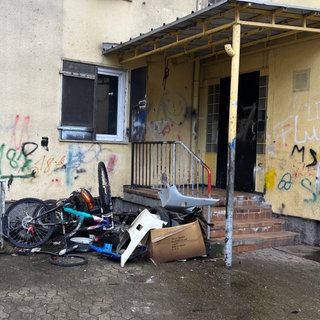 Wohnblöcke in der Kropsburgstraße in Ludwigshafen-Mundenheim.