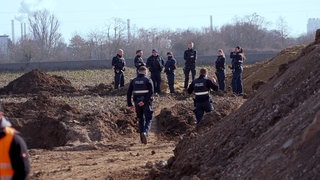 Fundort der Weltkriegsbombe.