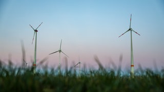 Windräder stehen in der Landschaft  (Archivbild)
