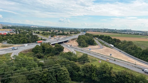 Das Autobahnkreuz Mainz-Süd ist fertig.