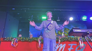 Jean als Schambes: Der 13-Jährige tritt in Mainz bei der Fastnacht auf