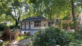 Der Kiosk am Palastgarten in Trier.