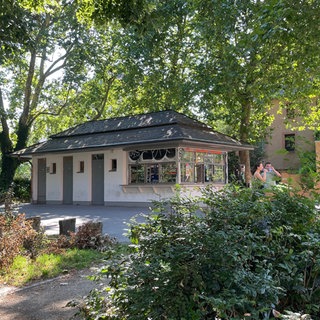 Der Kiosk am Palastgarten in Trier.