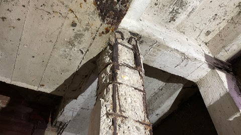 Die Betonverkleidung an den Stützpfeilern an der Römerbrücke sind abgeplatzt. Laut der Stadt Trier besteht daher Handlungsbedarf. 