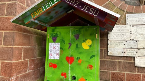 In solchen Fairteilerschränken werden frische Lebensmittel deponiert, die Foodsharing zuvor gerettet hat.