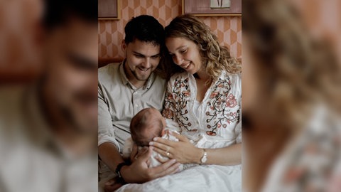 Edie Hoefnagel-Visser und ihr Mann Marc mit Sohn Christoph