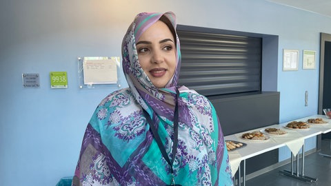 Taghiya Abeiderrahmane arbeitet für das mauretanische Energieministerium. Sie hat einen Vortrag bei der Konferenz auf dem Umwelt-Campus Birkenfeld gehalten. 