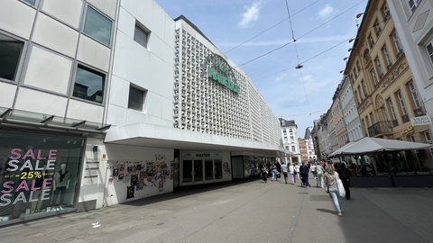 Der Kaufhof in Trier steht leer.