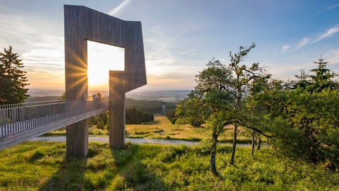 Auf dem Dach von Rheinland-Pfalz: Der Gipfel des Erbeskopfs.
