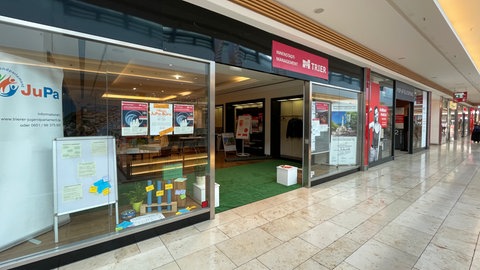 Das Büro des Innenstadtmanagements in der Trier Galerie.