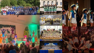 Bildcollage Karnevalsvereine  - In der Region Trier gibt es an Fastnacht jede Menge zu erleben.