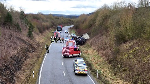 Tödlicher Unfall auf der B257 bei Wolsfeld in der Eifel