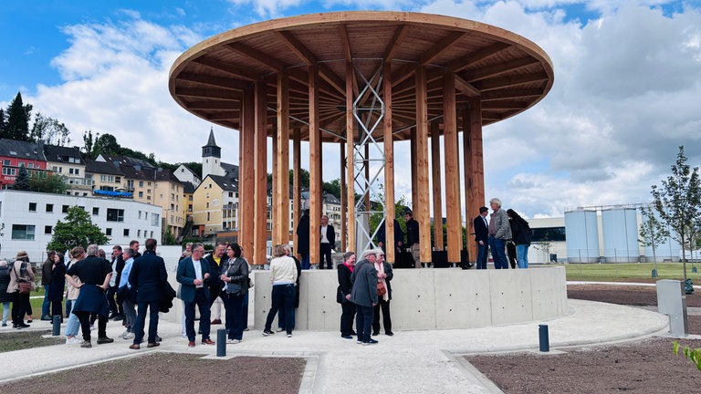 Der Quellpavillion ist das Herzstück des neuen Sternparks in Gerolstein. 