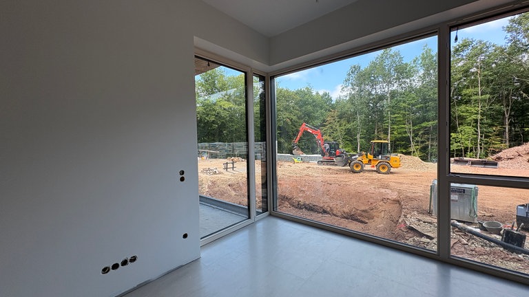 Der Ausblick aus einem der Kinderzimmer im Kinderhospiz Trier.