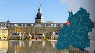 Symbolbild Wahlkreis 271 Karlsruhe-Stadt Bundestagswahl 2021 in Baden-Württemberg