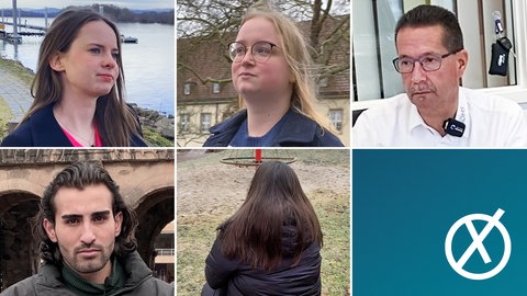 Porträts von Menschen aus unserer Serie "Zugehört" zur Bundestagswahl 2025 